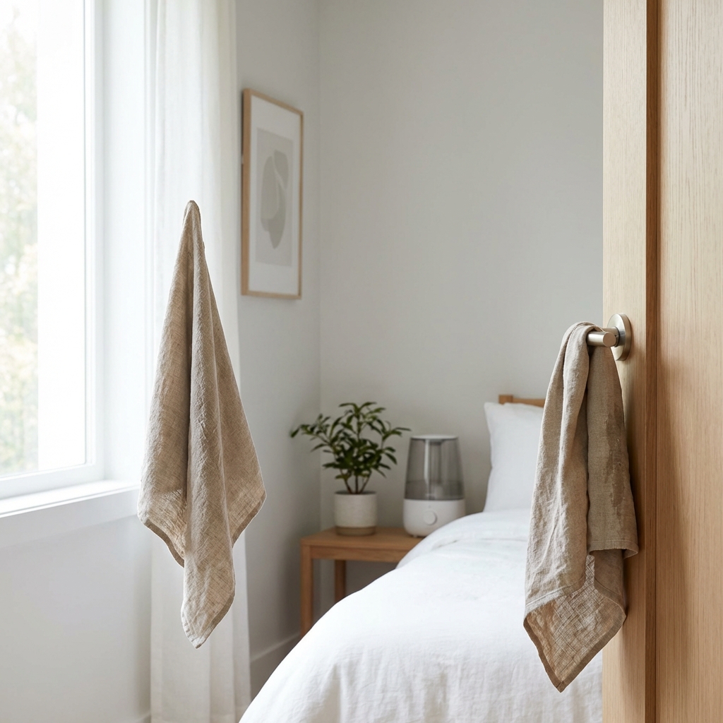 젖은 수건 활용