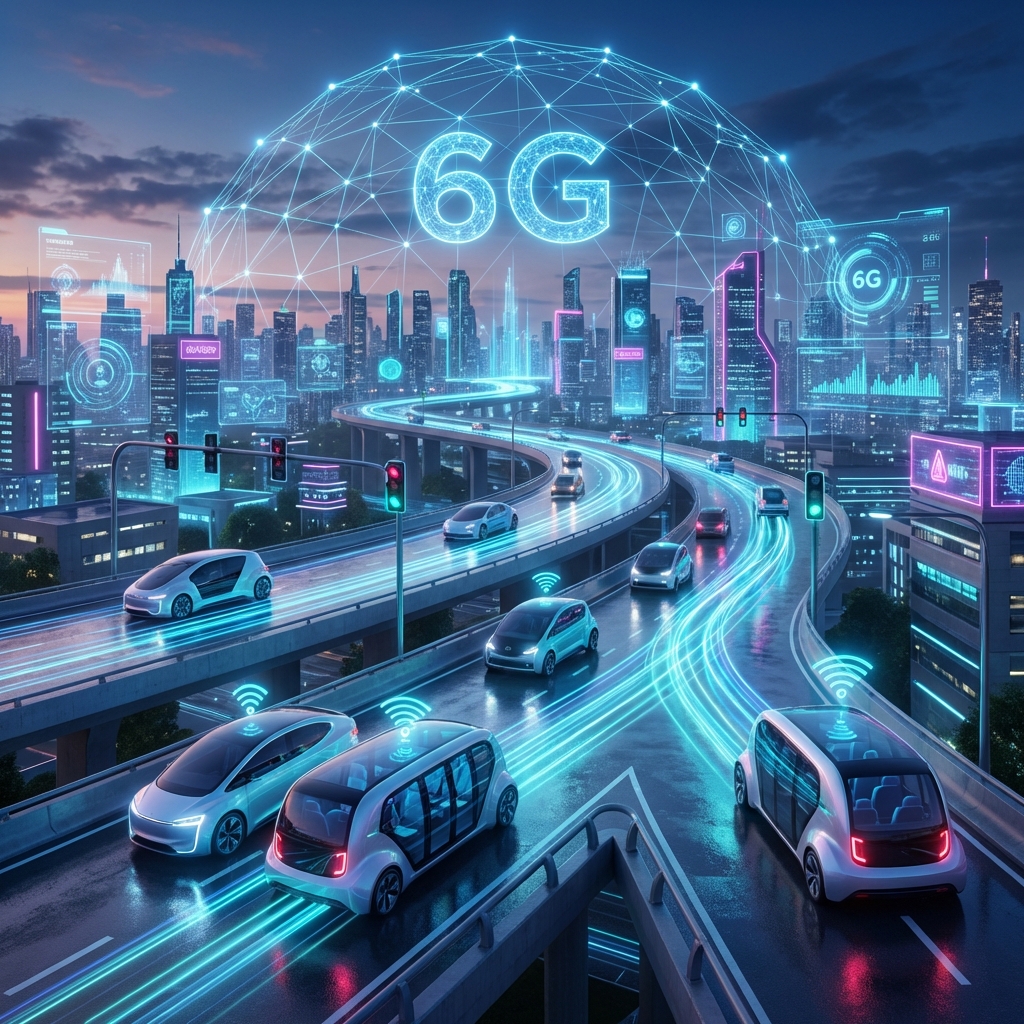 6G-powered autonomous vehicle communication network