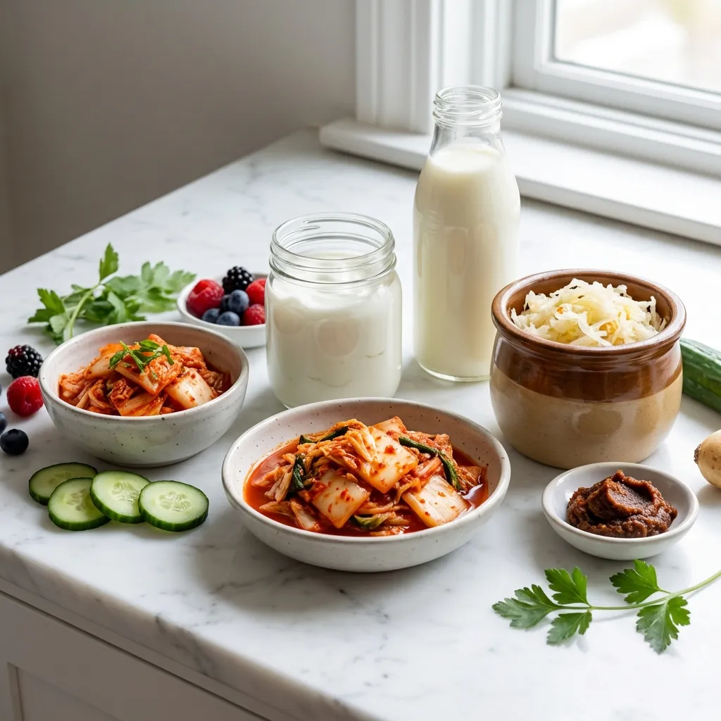 프로바이오틱스 풍부한 발효 식품